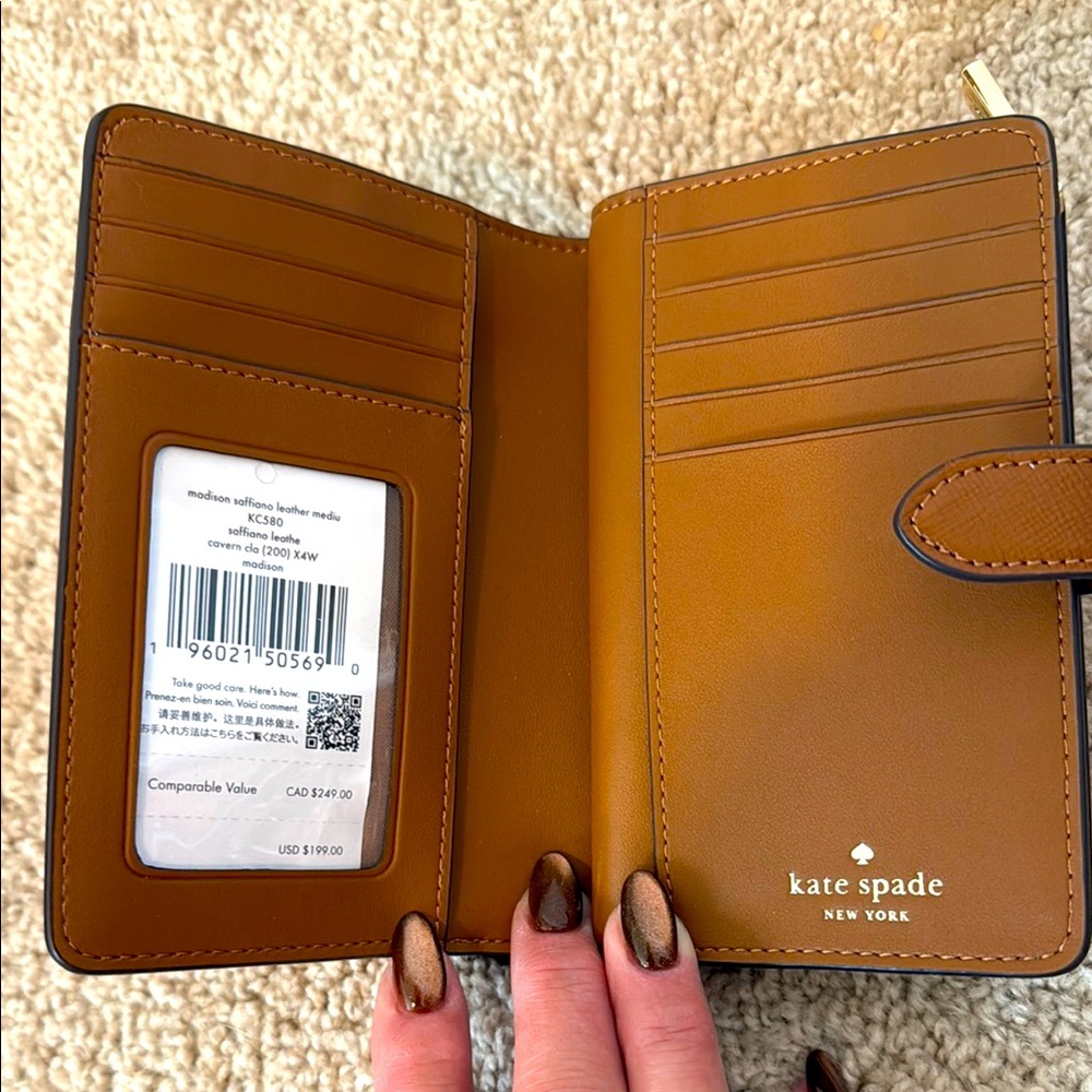 Kate Spade Tan Leather Wallet